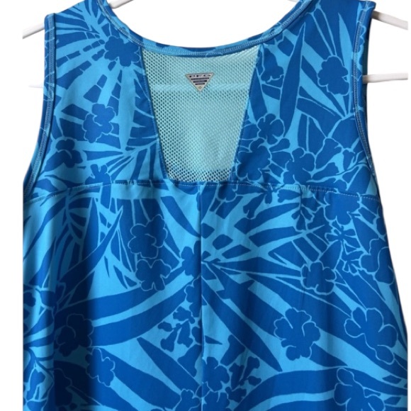 Columbia PFG Tropical Vacation Print Blue Hawaiian M - Picture 6 of 8